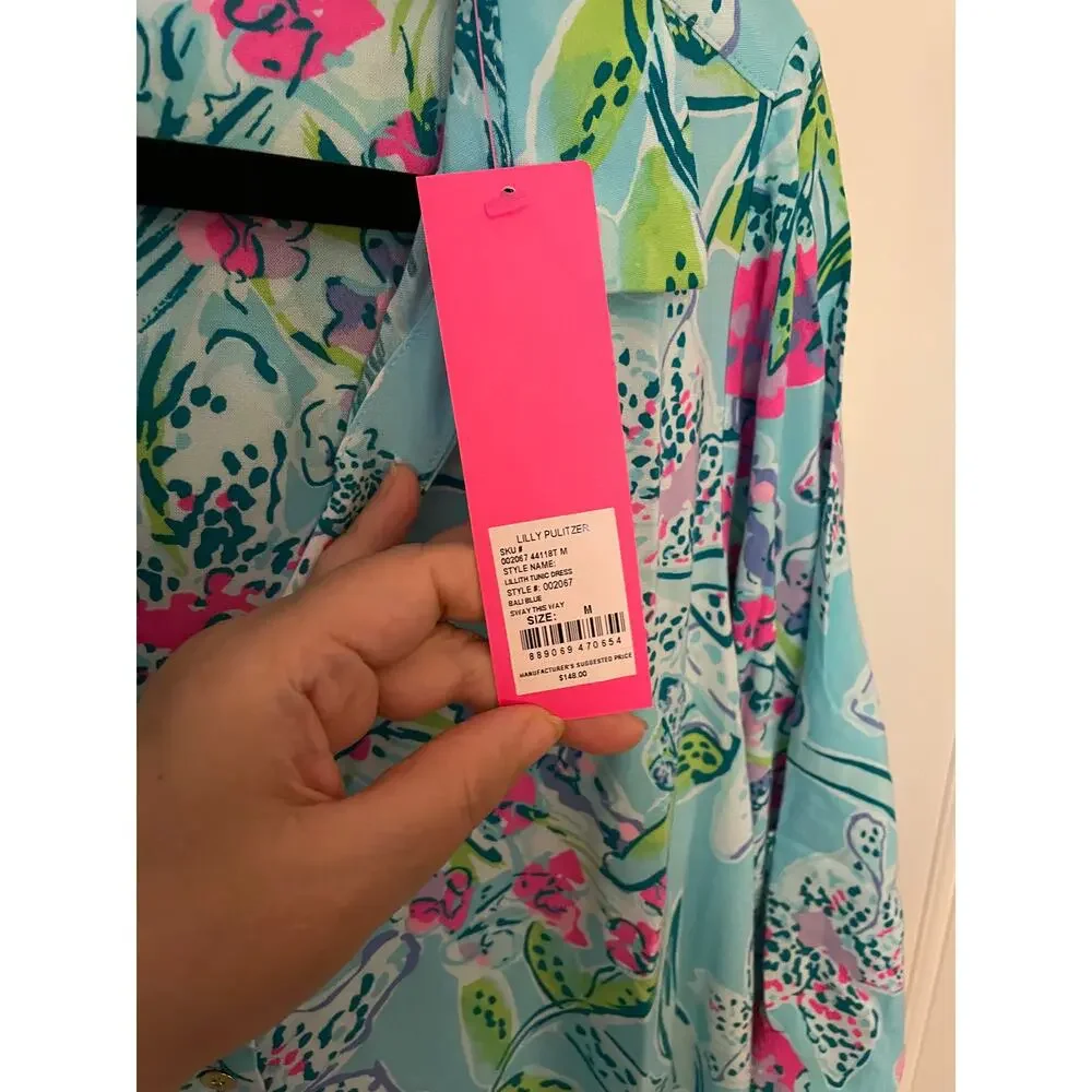 Lilly Pulitzer NWT Lillith Tunic Dress: Sway this Way Size M - Picture 5 of 8